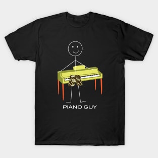 Funny Mens Piano Guy T-Shirt